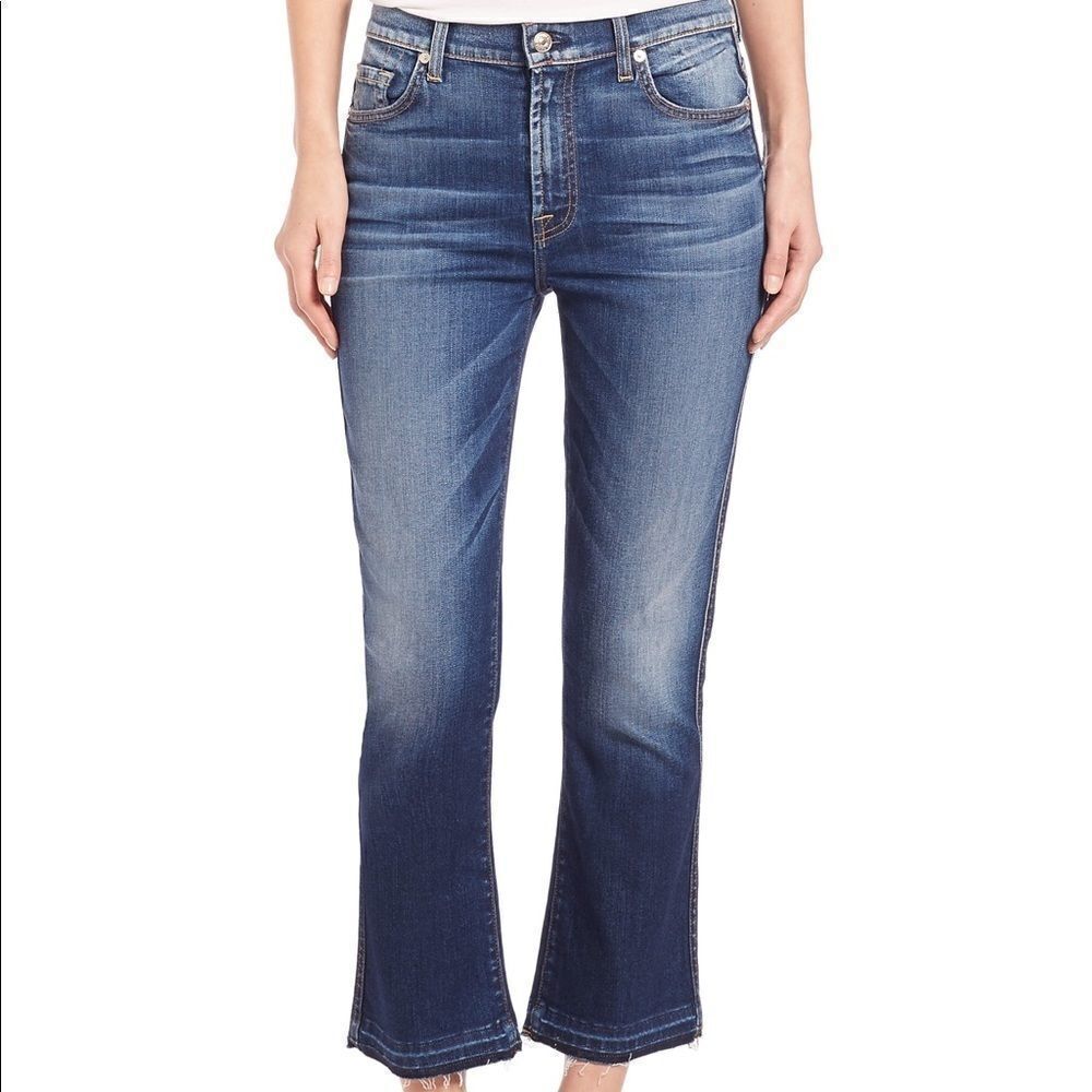 7 For All Mankind Released Hem Crop Jeans (UC4)